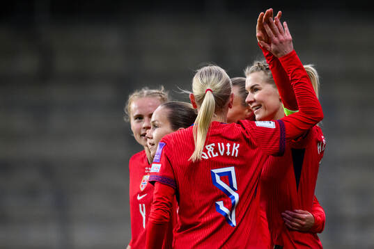 Ada Hegerberg of Norway celebrates