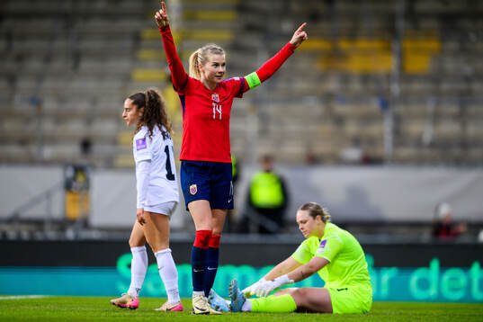 Ada Hegerberg of Norway celebrates