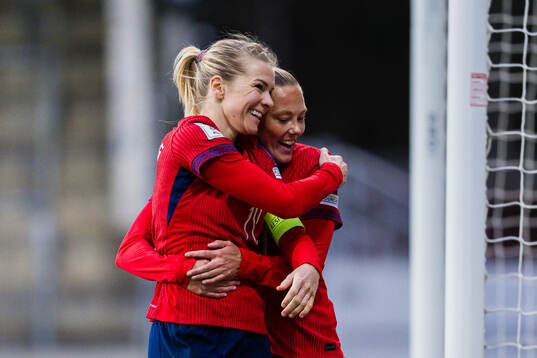 Ada Hegerberg of Norway celebrates