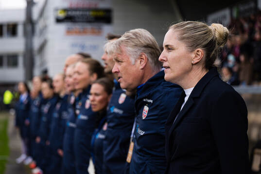 Head coach Gemma Grainger of Norway