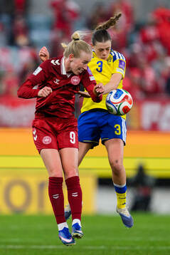 Amalie Vangsgaard of Denmark and Sofia Reidy of Sweden