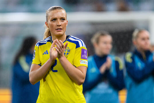 Smilla Holmberg of Sweden looks dejected