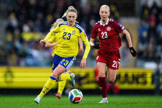 Rebecka Blomqvist of Sweden and Sofie Svava of Denmark