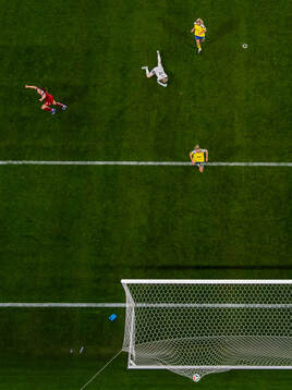 Janni Thomsen of Denmark celebrates