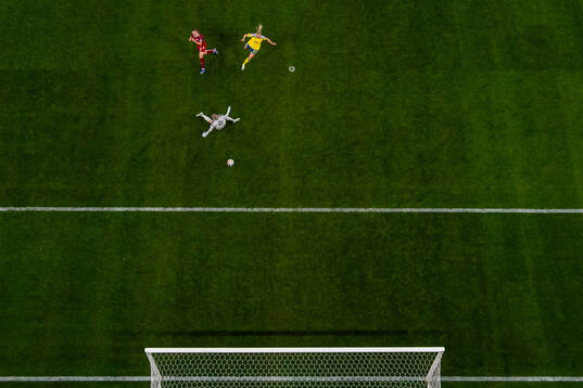 Janni Thomsen of Denmark scores 1-2 past Elma Junttila