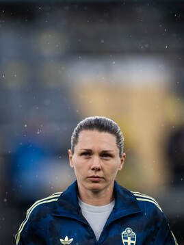 Goalkeeper Jennifer Falk of Sweden