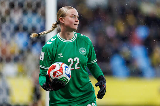 goalkeeper Freja Thisgaard of Denmark