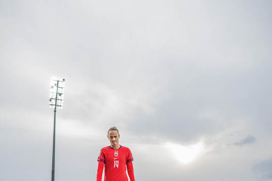 Caroline Graham Hansen of Norway at half-time