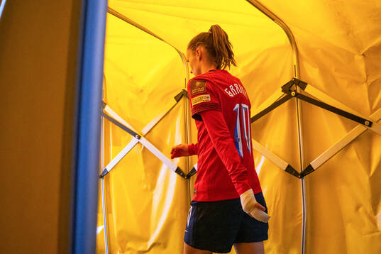 Caroline Graham Hansen of Norway at half-time
