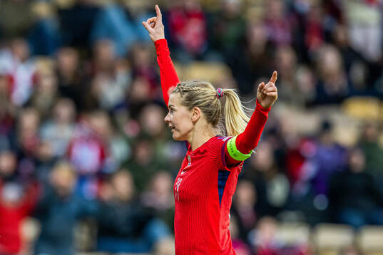 Ada Hegerberg of Norway celebrates
