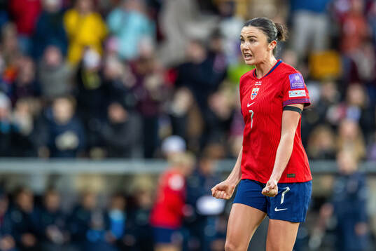 Ingrid Syrstad Engen of Norway celebrates