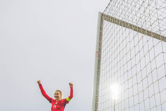 Ada Hegerberg of Norway celebrates
