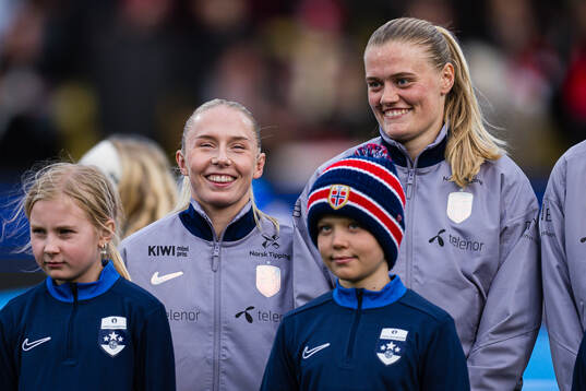 Thea Bjelde and Mathilde Harviken of Norway