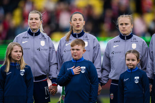 Ada Hegerberg, goalkeeper Cecilie Fiskerstrand and Julie