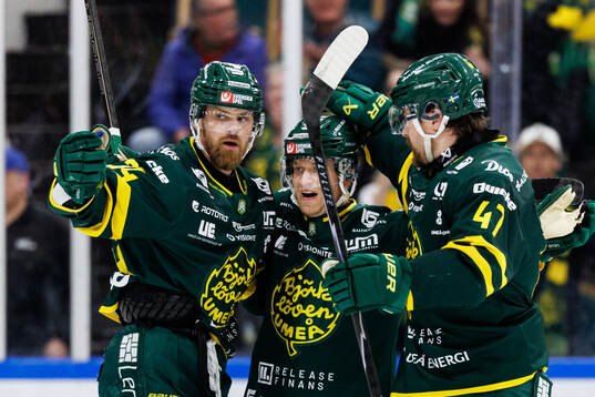 Björklövens Daniel Brodin jublar