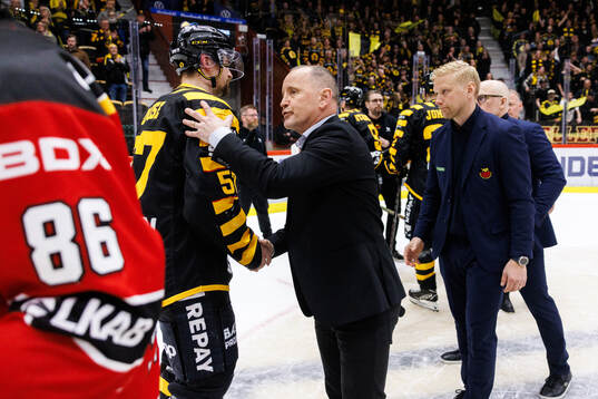 Luleås tränare Thomas Berglund deppar