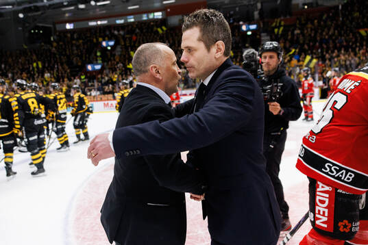 Luleås tränare Thomas Berglund och Skellefteås tränare