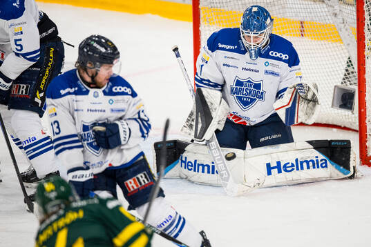 Karlskogas målvakt Olof Lindbom