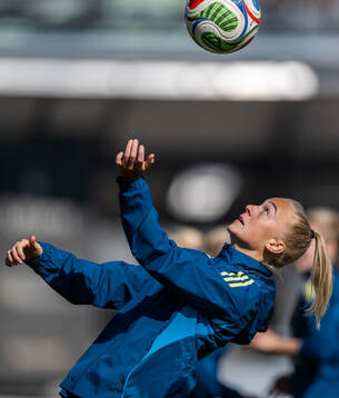 Hanna Bennison of the Swedish women's national football team