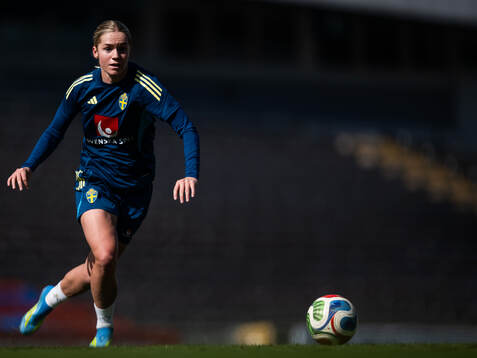 Hanna Lundkvist of the Swedish women's national football