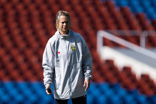 Assistant coach Johanna Almgren of the Swedish women's