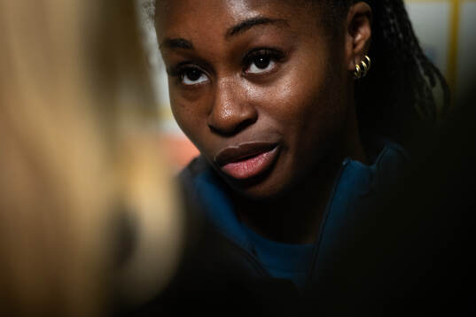 Monica Jusu Bah of Sweden of the Swedish women's national