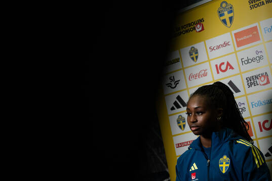 Monica Jusu Bah of Sweden of the Swedish women's national