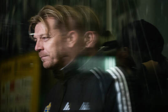 Head coach Tony Gustavsson of Sweden of the Swedish women's