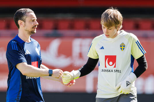 Goalkeeper Moa Edrud of Sweden