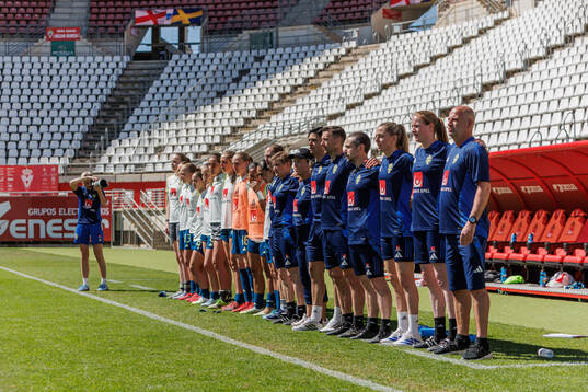 ahead of the international friendly football match between