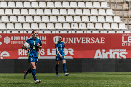 Maja Bodin of Sweden looks dejected