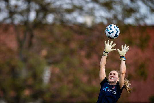 Goalkeeper Sunniva Skoglund of the Norwegian women’s