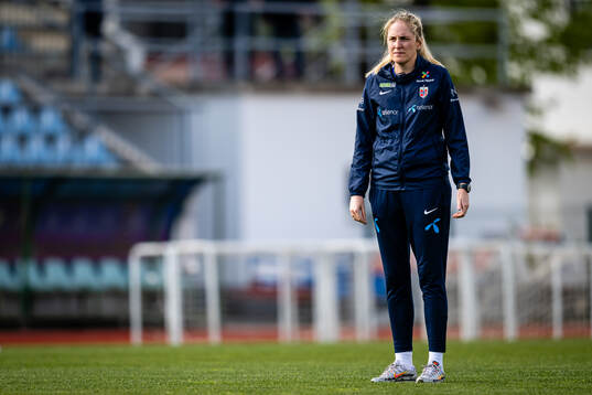 Head coach Gemma Grainger of the Norwegian women’s