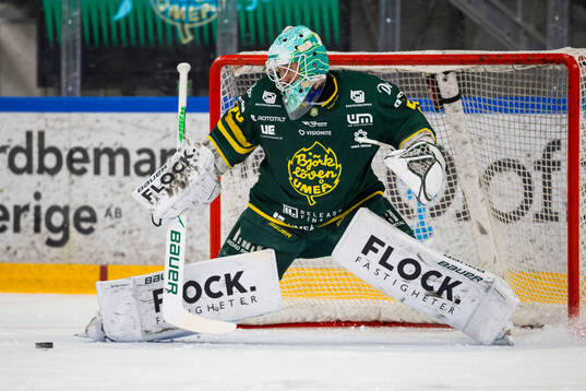 Björklövens målvakt Frans Tuohimaa