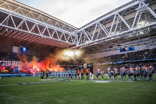 Malmö FFs och Djurgårdens spelare