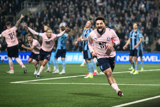 Malmö FFs Sead Haksabanovic jublar