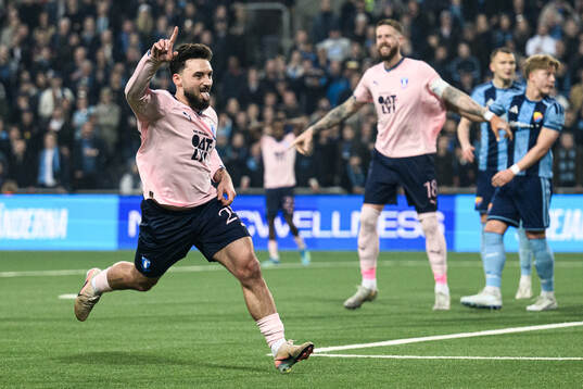 Malmö FFs Sead Haksabanovic jublar