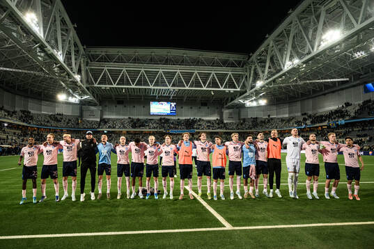 Malmö FFs spelare jublar