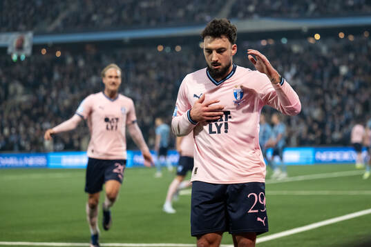 Malmö FFs Sead Haksabanovic jublar
