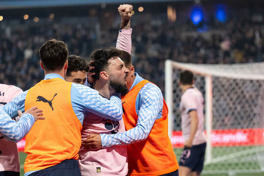 Malmö FFs Sead Haksabanovic jublar