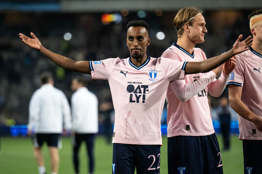 Malmö FFs Taha Ali jublar