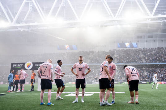 Malmö FFs Otto Rosengren, Theodor Lundbergh, Colin