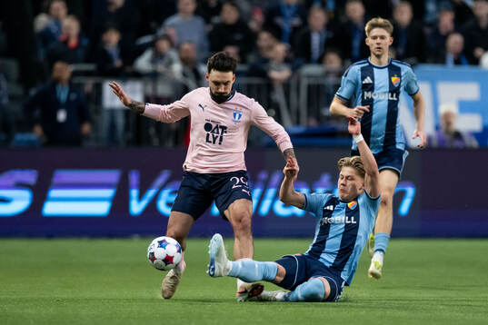 Malmö FFs Sead Haksabanovic och Djurgårdens Matias