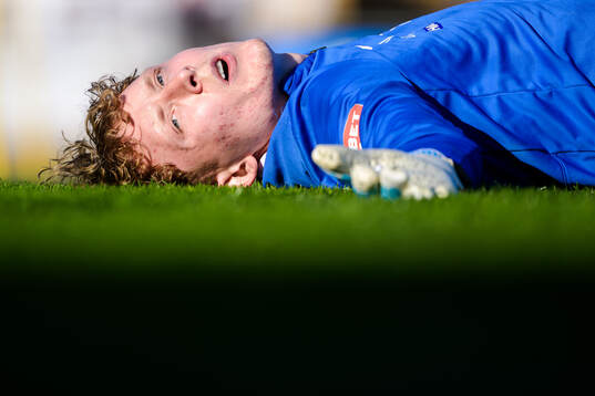 Degerfors målvakt Rasmus Forsell