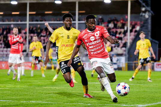 Elfsborgs Ozor Victor Okeke och Degerfors Nahom Netabay
