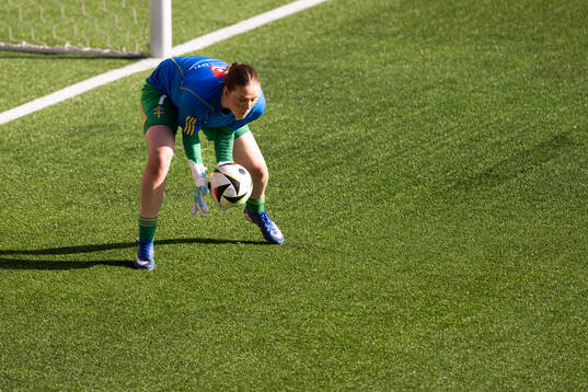 Goalkeeper Hanna Karlsson of Sweden