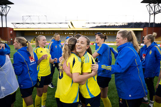 Augusta Priks of Sweden celebrates