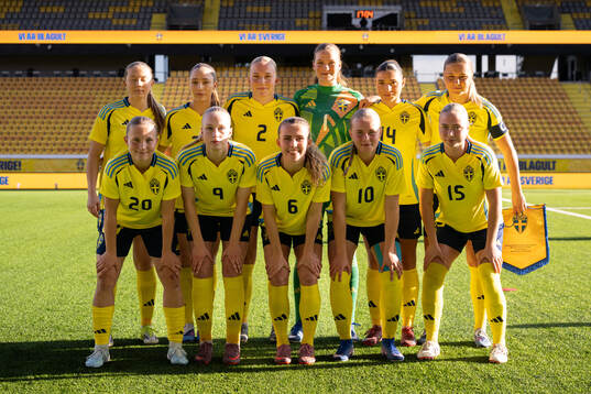 Starting lineup of Sweden