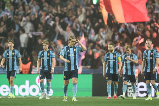 Djurgårdens spelare deppar