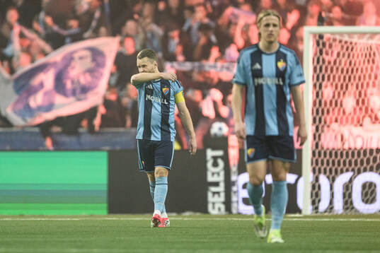 Djurgårdens Jacob Une deppar